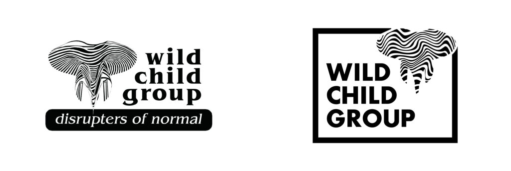 Wild Child Group logo before and after