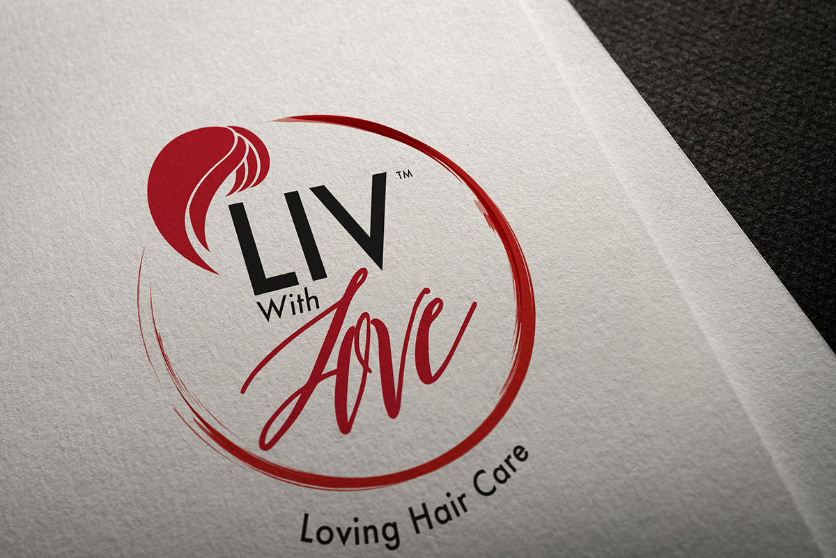 mockup of Liv With Love logo