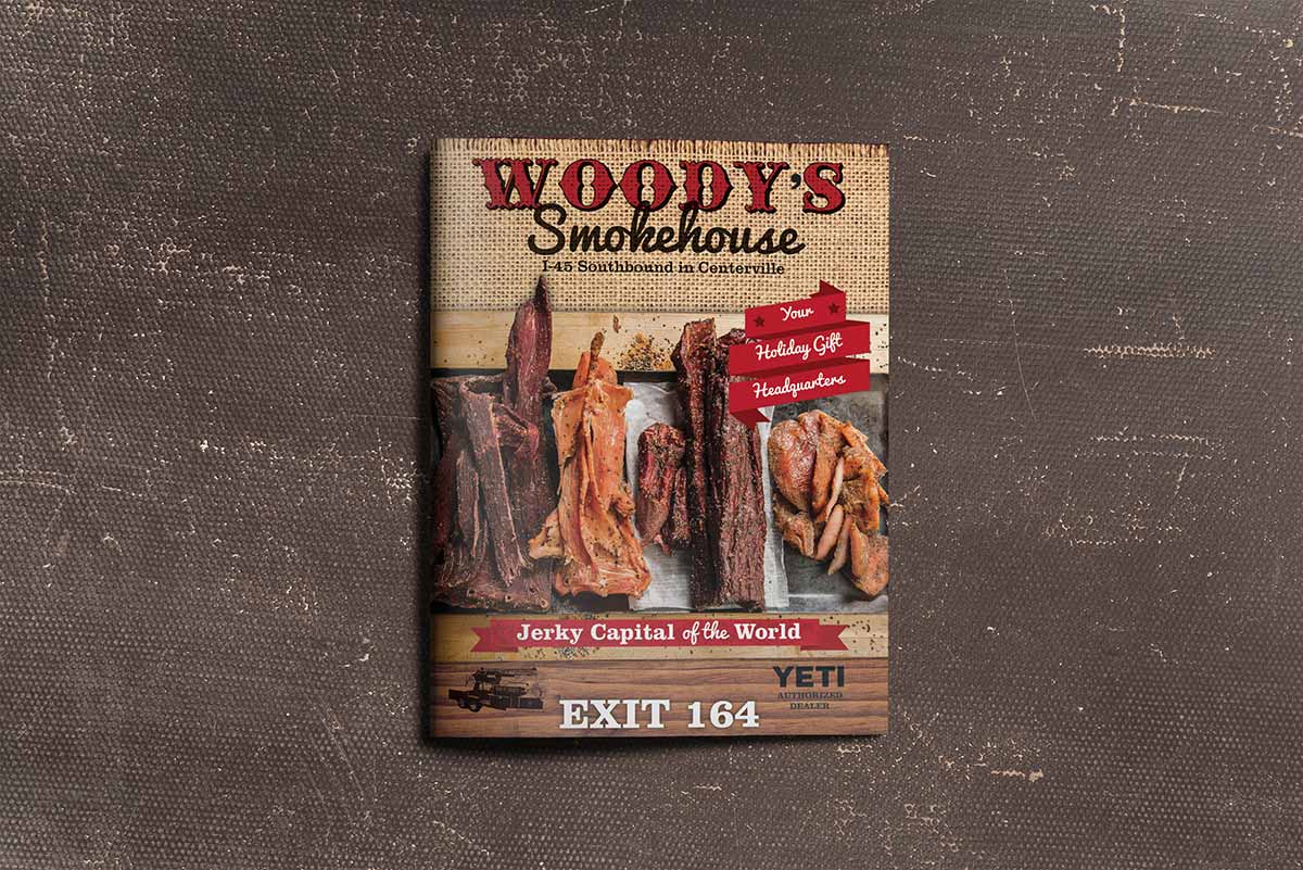 Woody's Smokehouse print ad