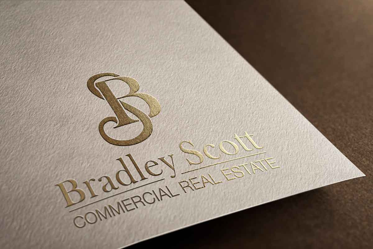 Bradley Scott Commercial Real Estate logo mockup