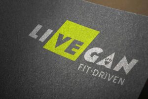 LiVEgan logo mockup