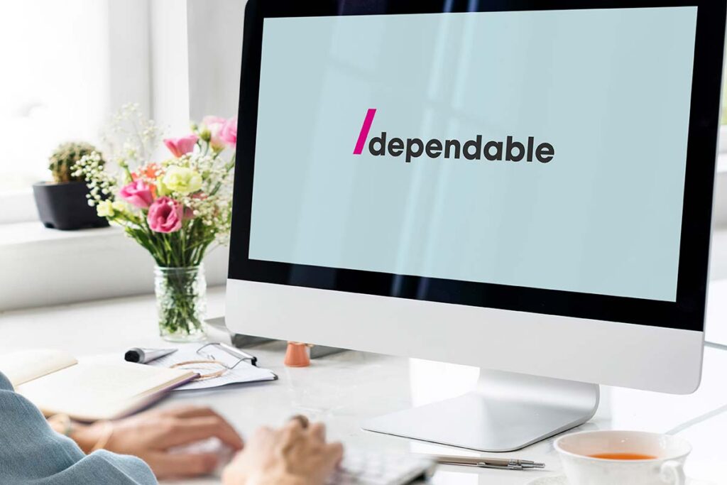 Mockup of Dependable Logo