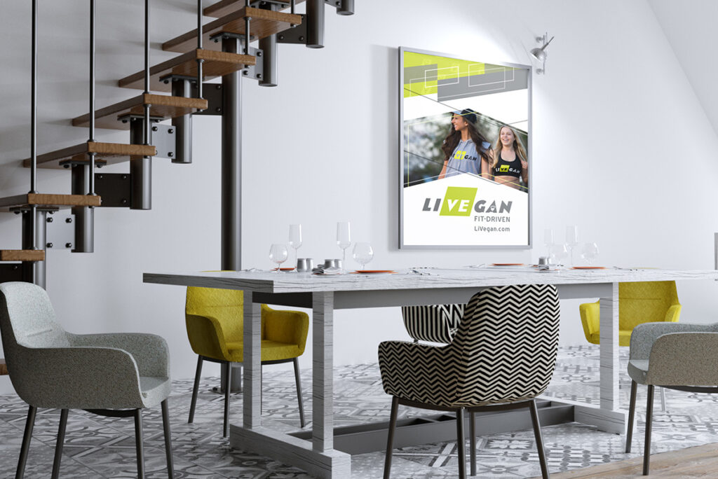 LiVEgan event designs mockup