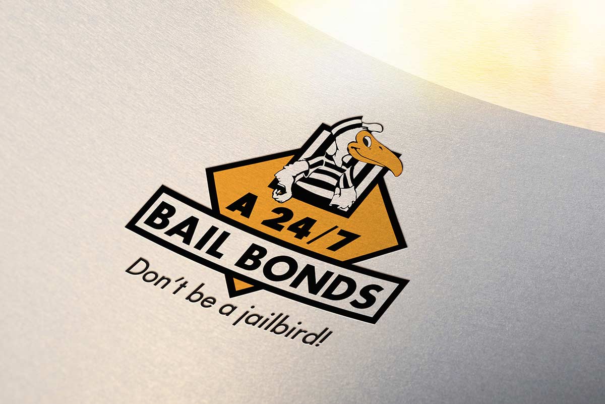 A 24/7 Bail Bonds logo redesign mockup