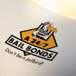 A-24/7 Bail Bonds redesigned logo mockup