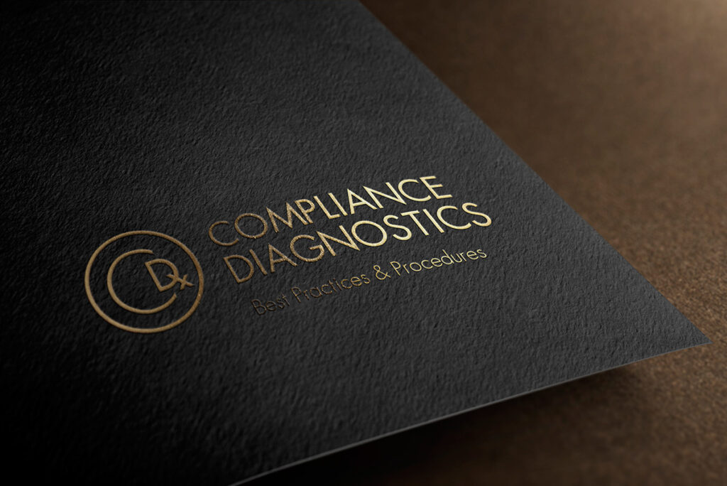 mockup of Compliance Diagnostics logo