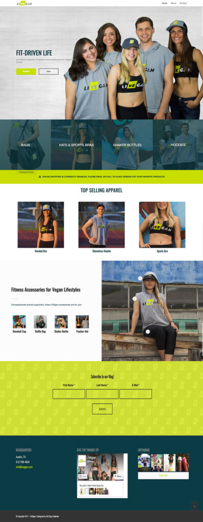 Website graphic of Live Vegan website (LiVEgan)