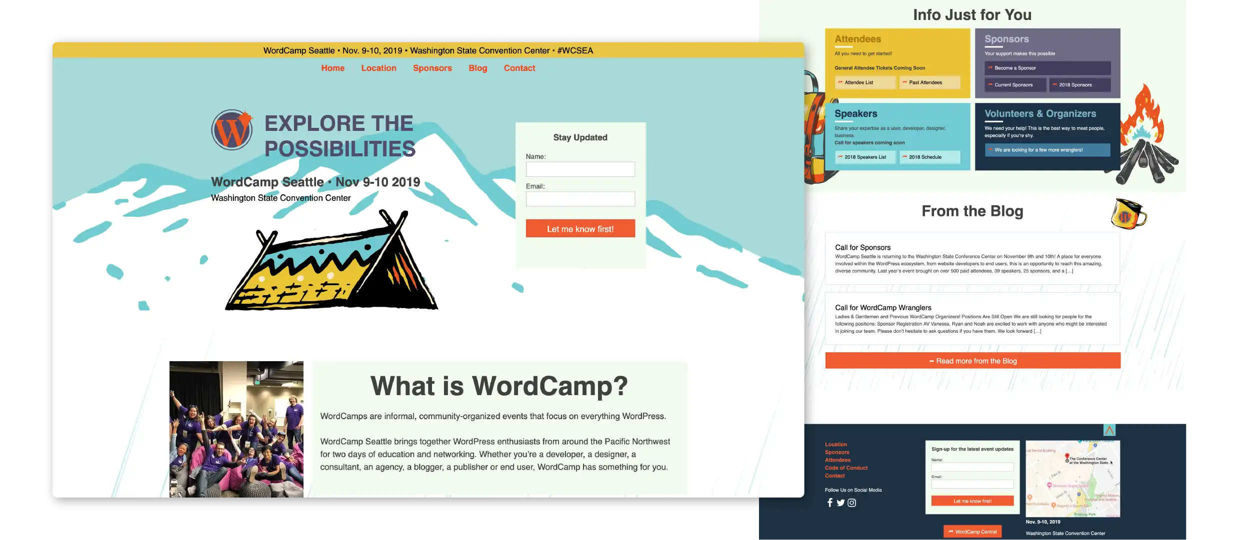 displays website seattle wordcamp