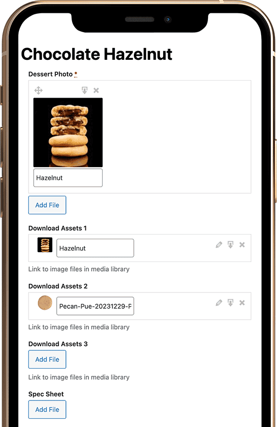 Aphrodite Divine Confections iPhone dashboard entry