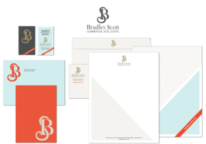 Bradley Scott Commercial Real Estate rebrand and rebranded documents