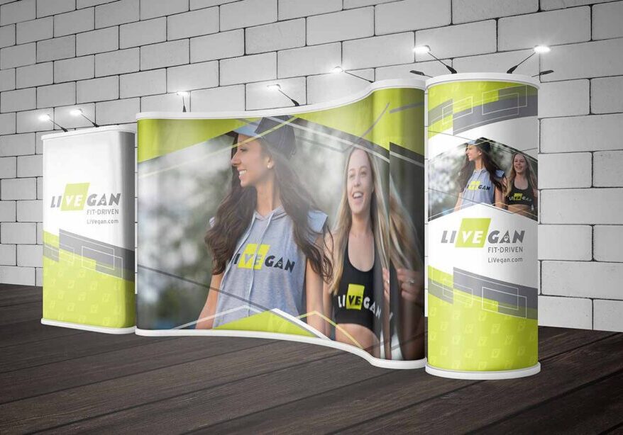 LiVEgan trade show exhibit