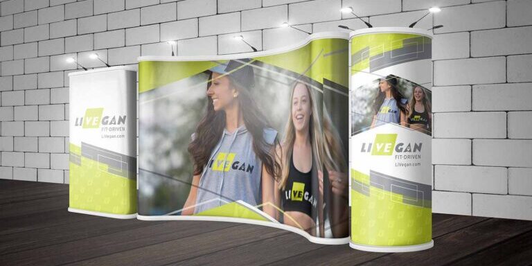 LiVEgan trade show exhibit