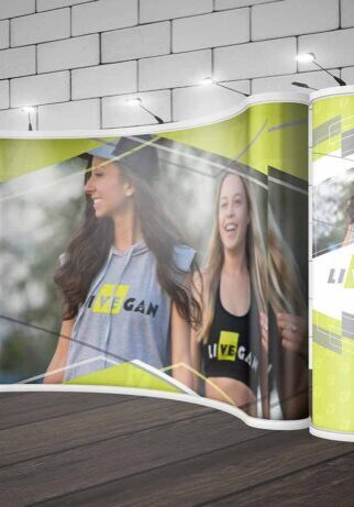 LiVEgan trade show exhibit