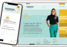 Shannon Communications website design