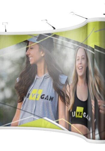 LiVEgan trade show booth mockup