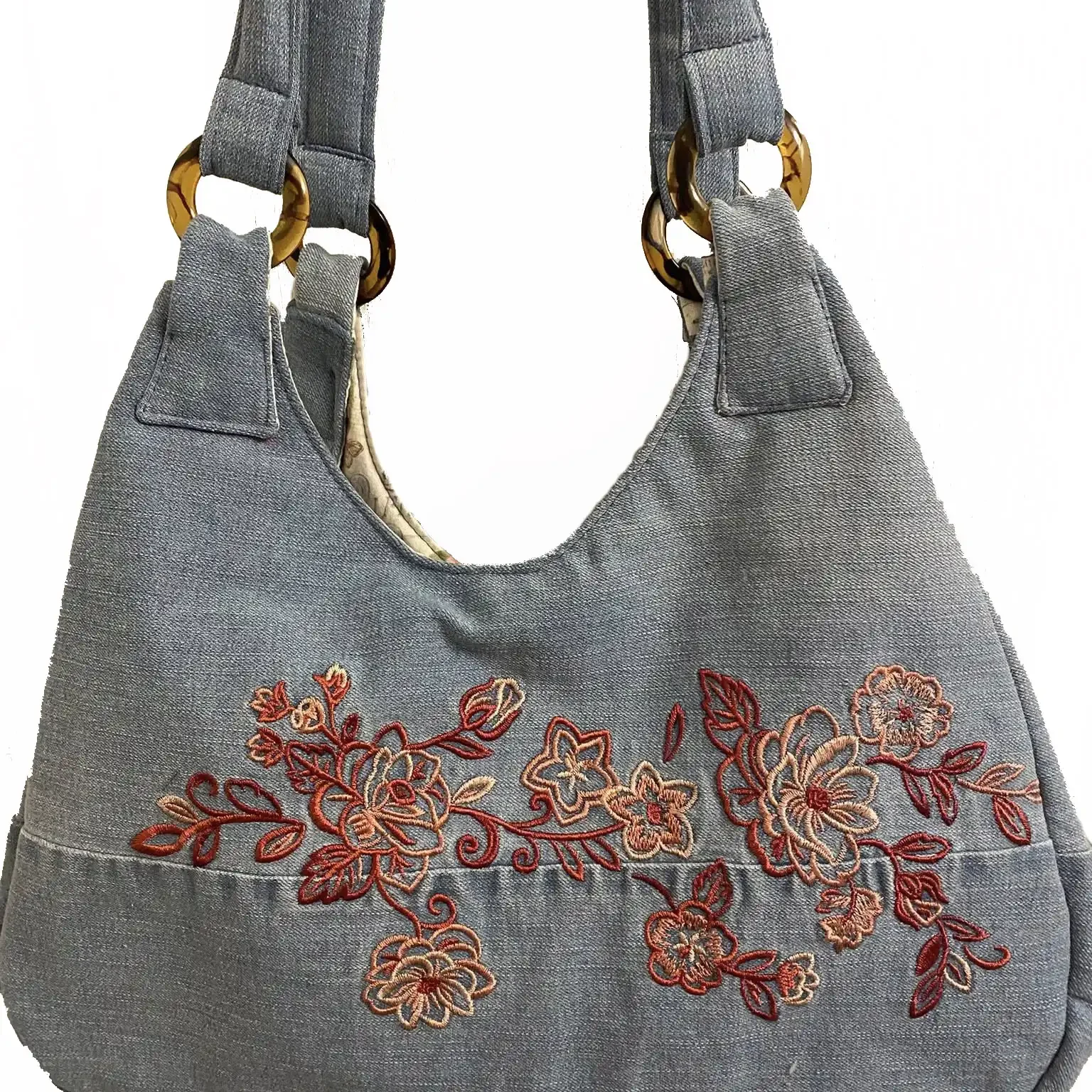 handbag purse carry case denim