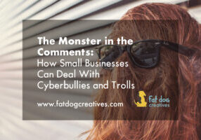 graphic that reads "The monster in the comments"